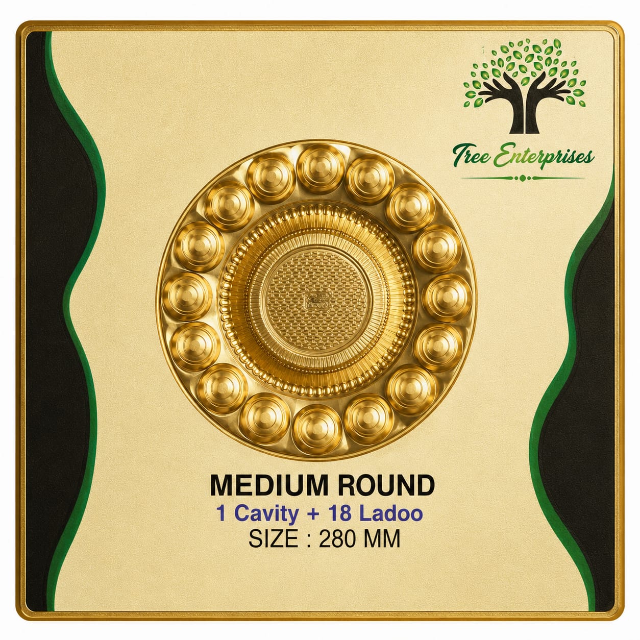 MEDIUM ROUND 1 CAVITY +18 LADOO SIZE 280MM